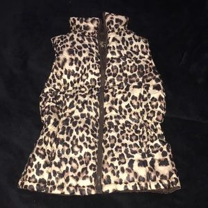 cowgirl tuff cheetah/brown reversible vest small